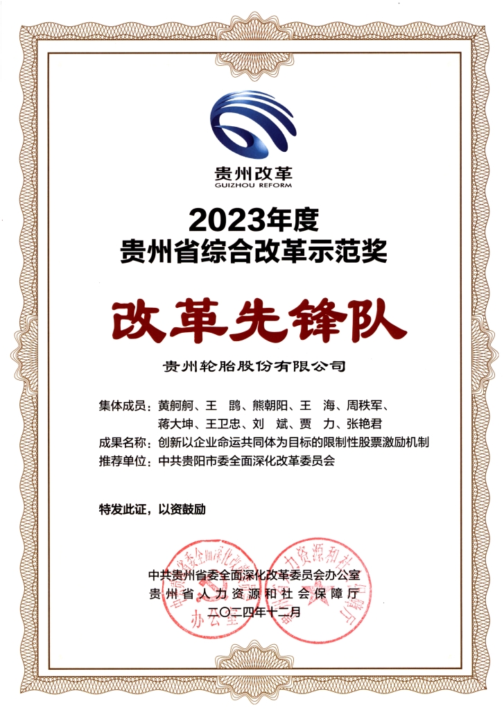 2023年度芒果体育省综合改革示范奖 改革先锋队